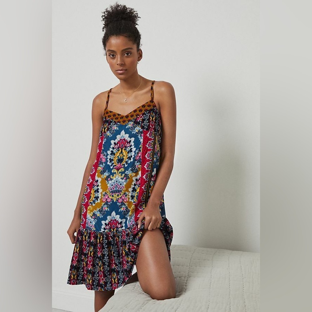 Anthropologie ZADIE Velvet Slip Dress Size Small